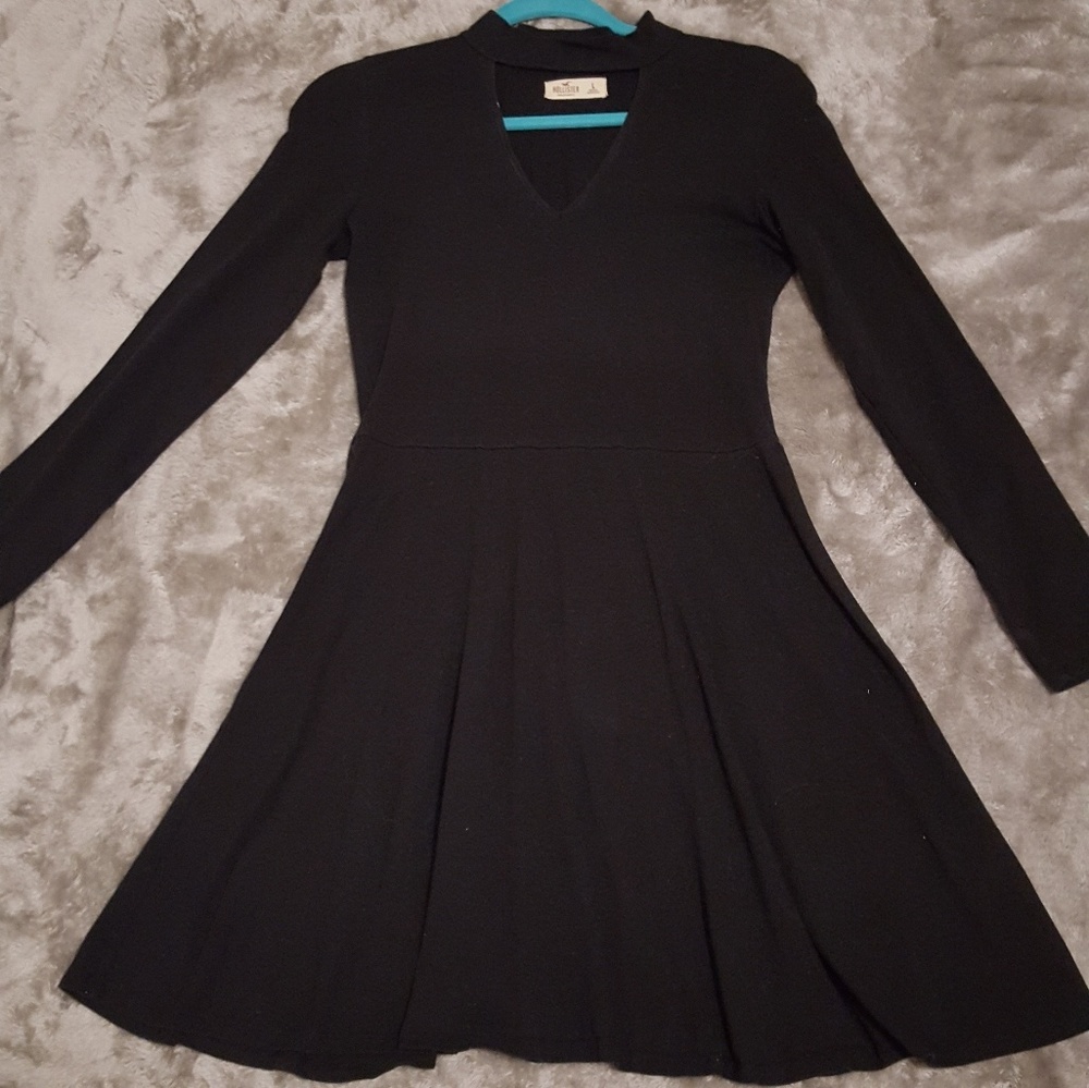 Hollister Black Keyhole Dress